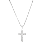 Iron Saints Layered Cross Box Chain Necklace
