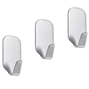 3-Pack: Krediz Stainless Steel Adhesive Multiuse Wall Hanger