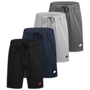 4-Pack: Nextex Apparel Pacific Polo Club Men's Cotton Lounge Shorts with Pockets