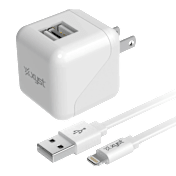 Xyst 2.4-Amp Dual USB Wall Charger with 4-Foot Lightning Cable
