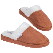Born Men's Faux Suede and Sherpa Scuff Slippers