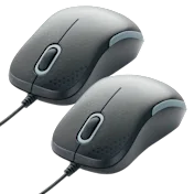 2-Pack: Verbatim Silent Wired USB-C Optical Mouse