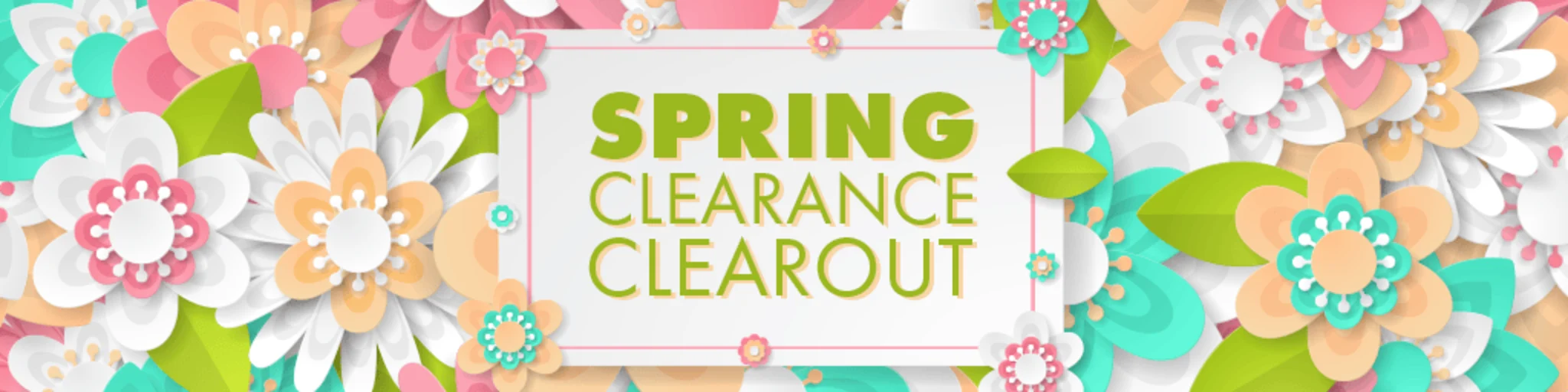 Spring Clearance Clearout banner