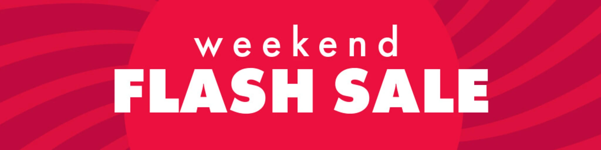 Weekend Flash Sale banner