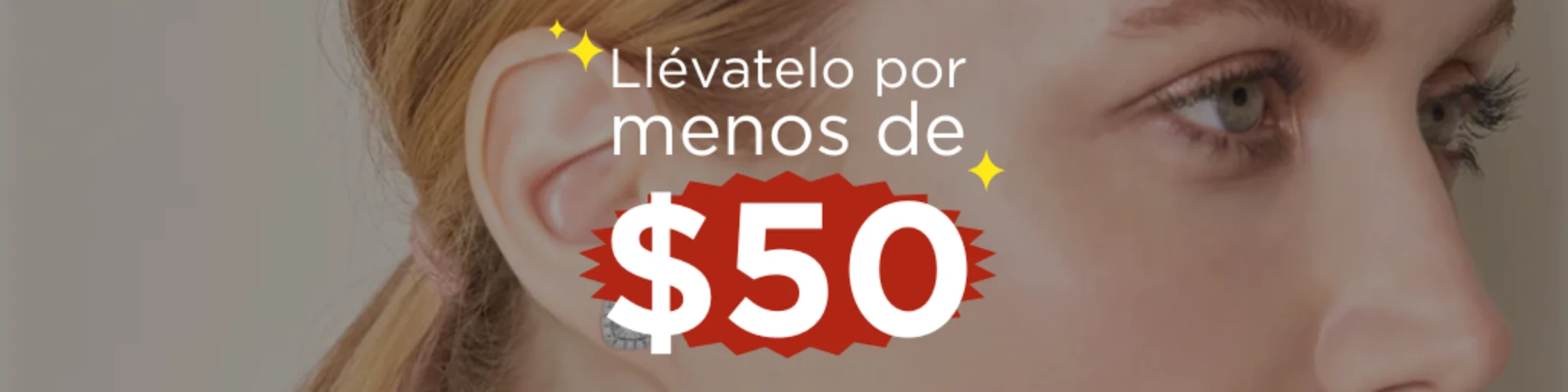 Menos de $50 banner
