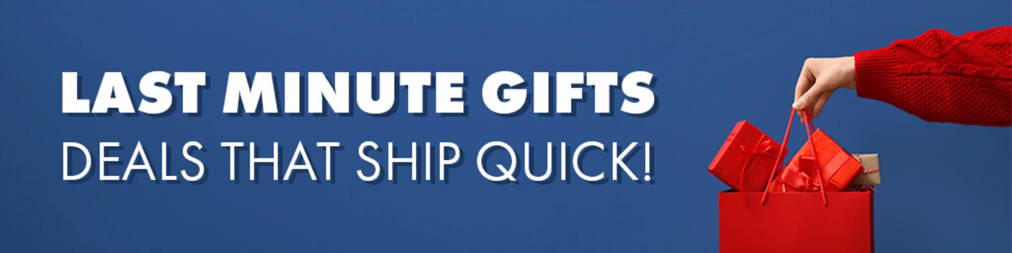 Last Minute Gifts: Deals That Ship Quick! banner