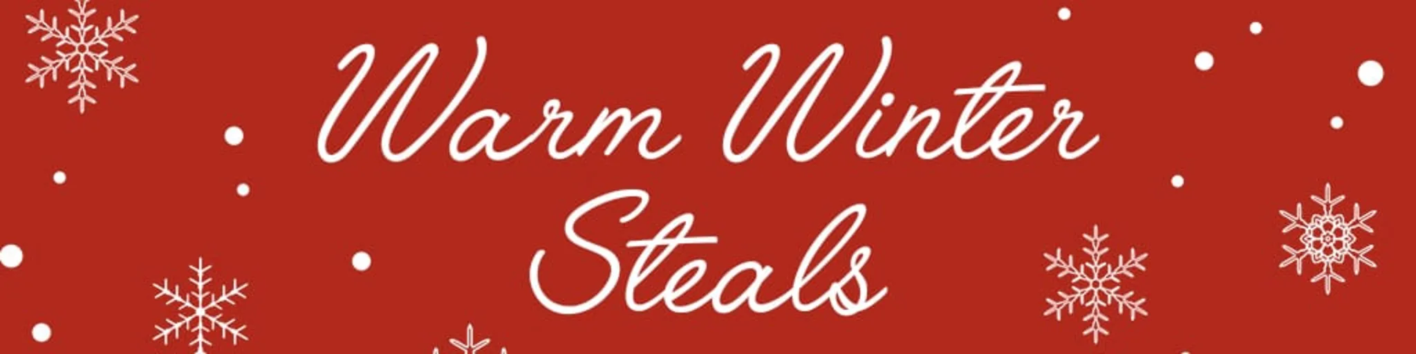 Warm Winter Steals banner