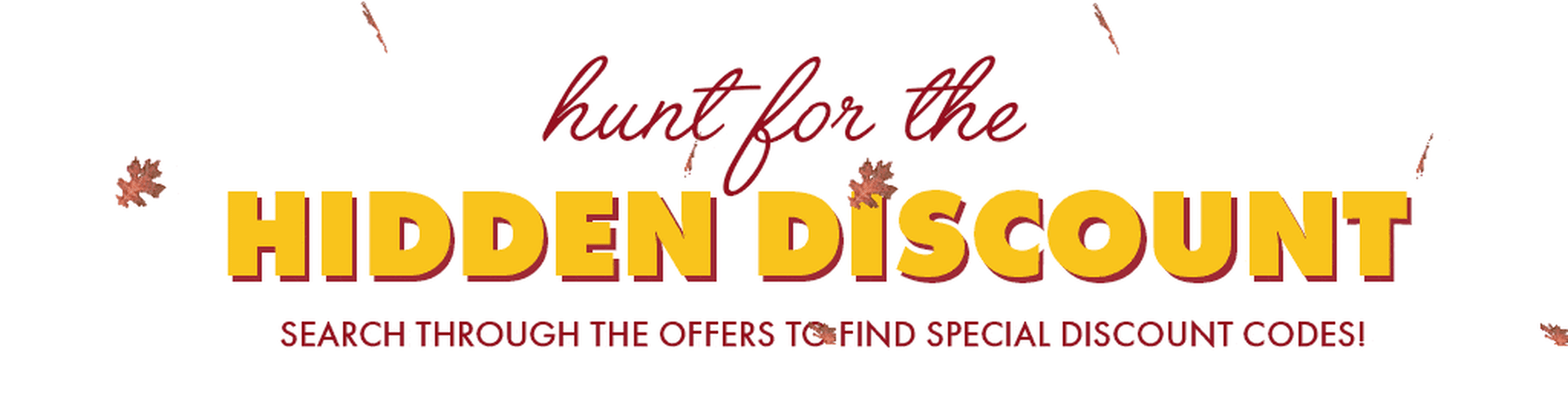 Fall Treasure Hunt banner