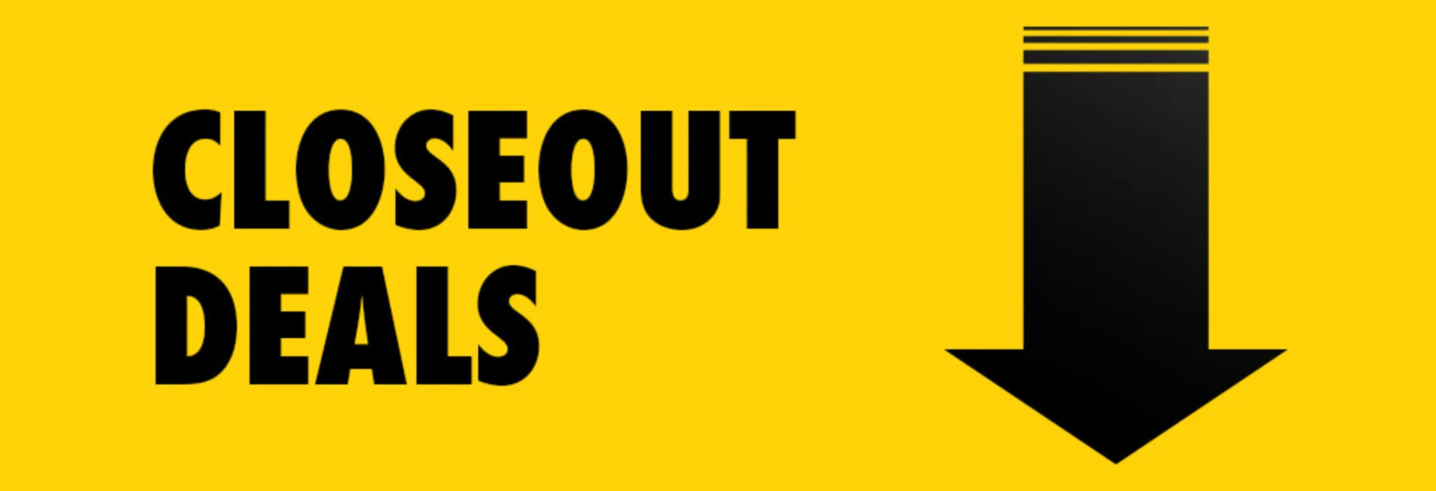Closeout Deals banner