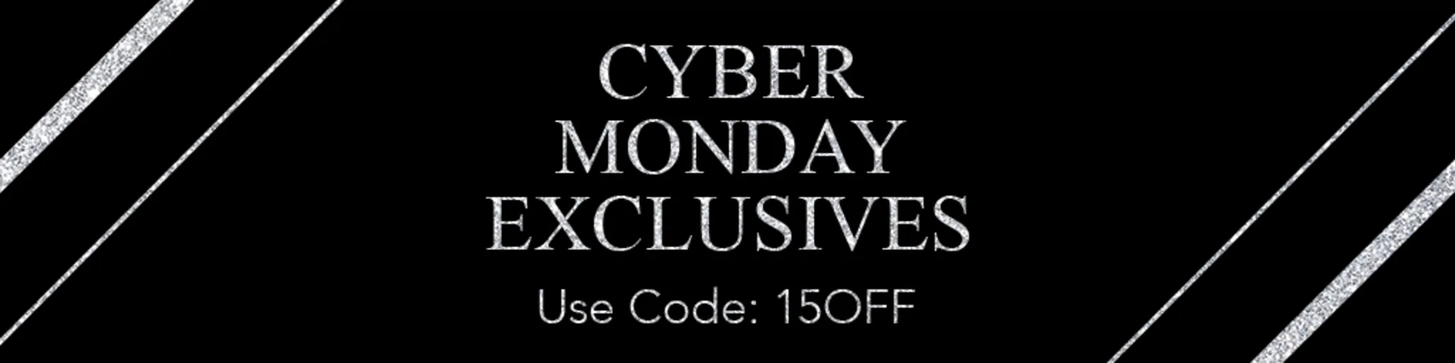 Cyber Monday Exclusives banner