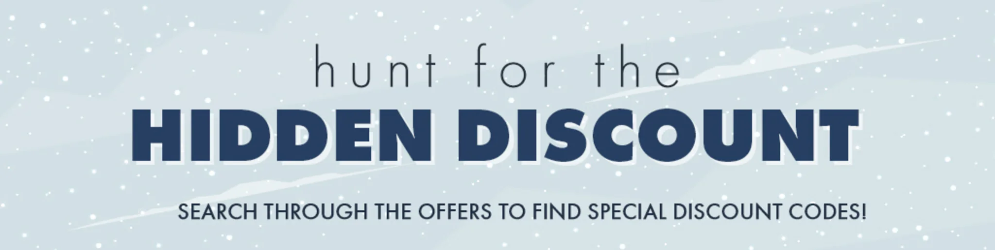 Winter Treasure Hunt banner