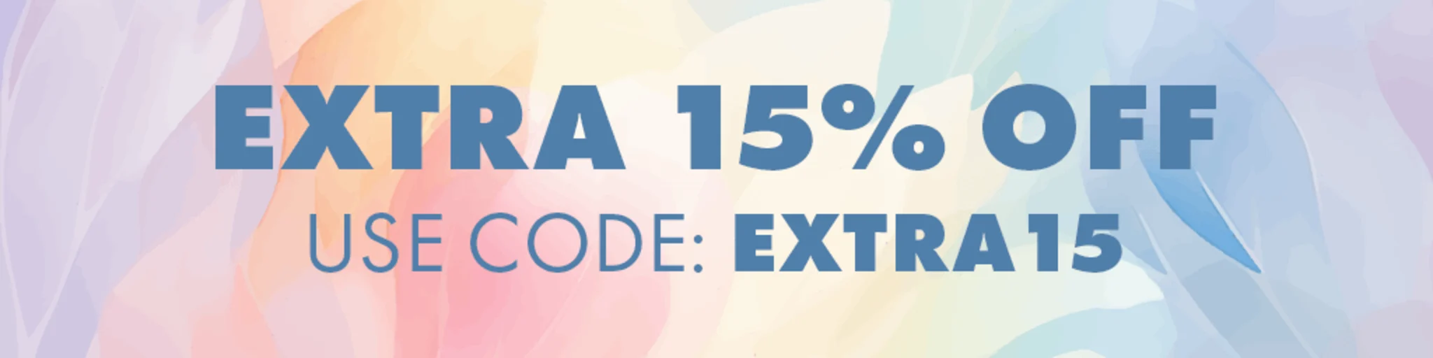 Extra 15% Off Clearance Deals banner