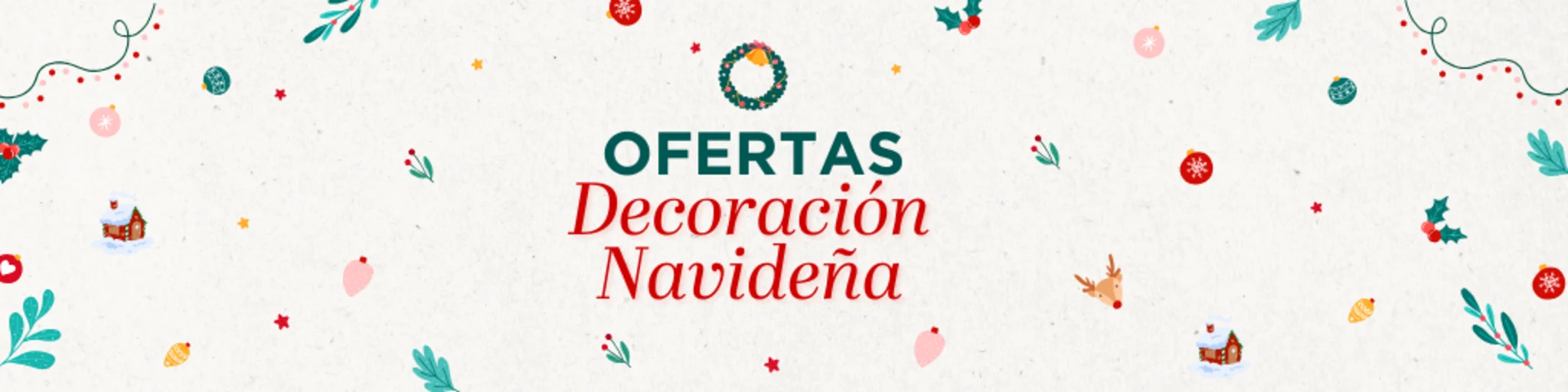 Ofertas Decoración Navideña banner