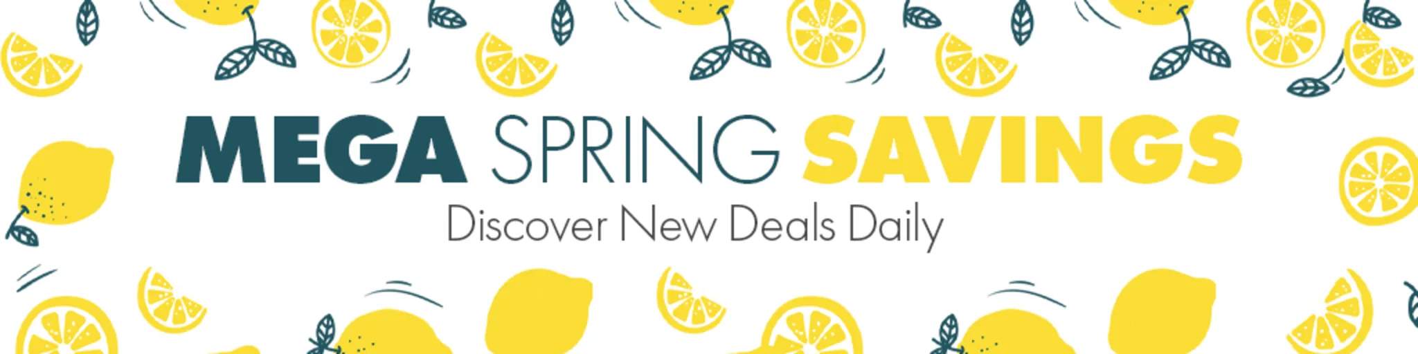 Mega Spring Savings Event banner