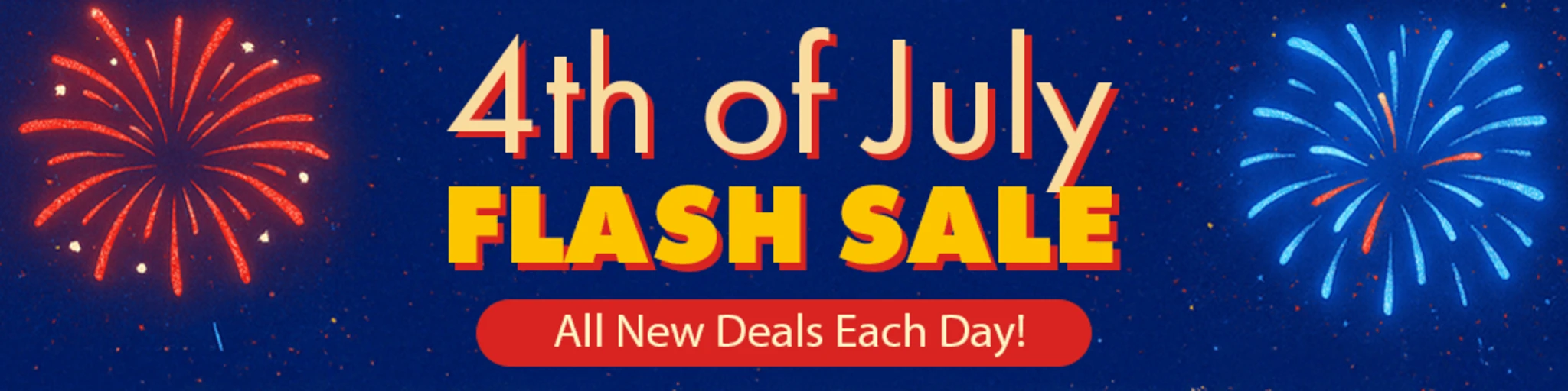 July 4th Clearance: Flash Sale Day 1 banner