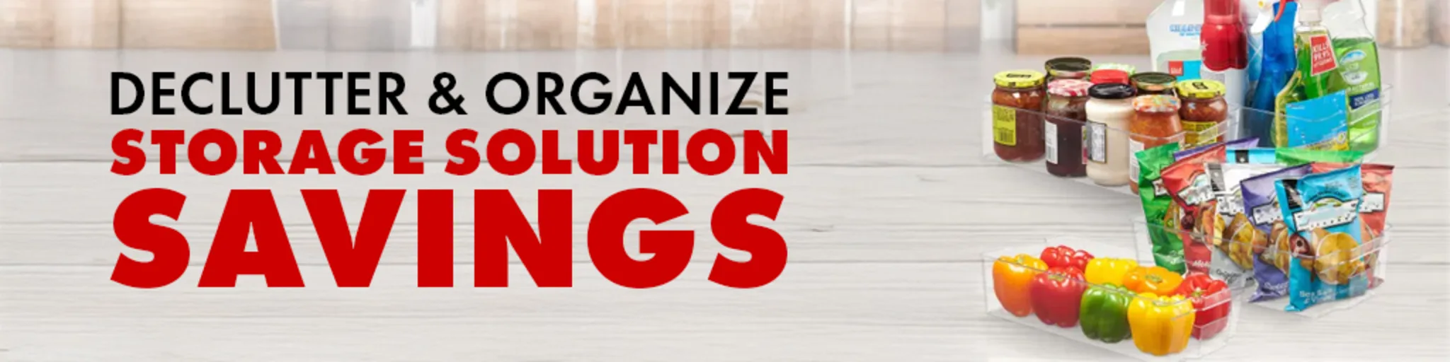 Declutter & Organize: Storage Solution Savings banner