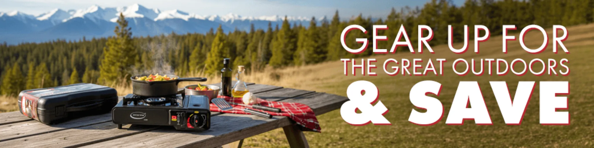 Gear Up for the Great Outdoors & Save banner