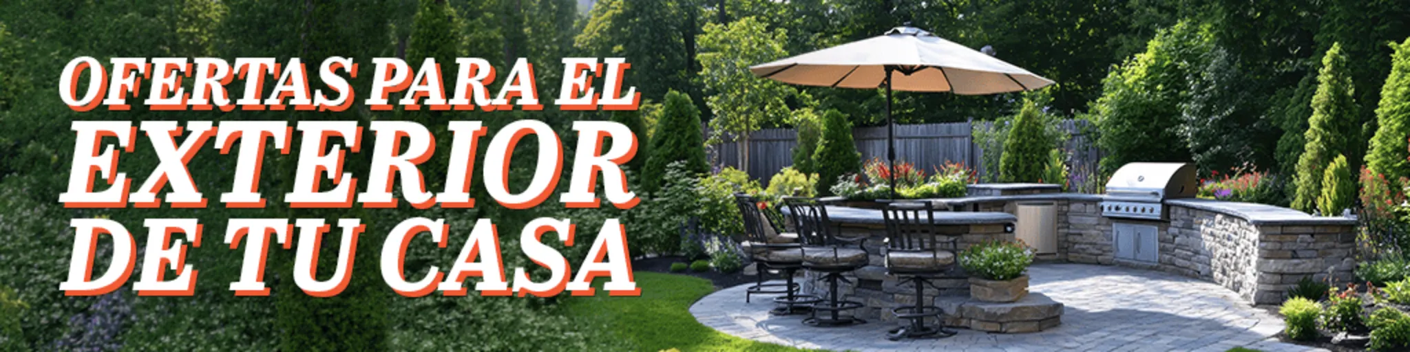 Ofertas Para el Exterior de Tu Hogar banner