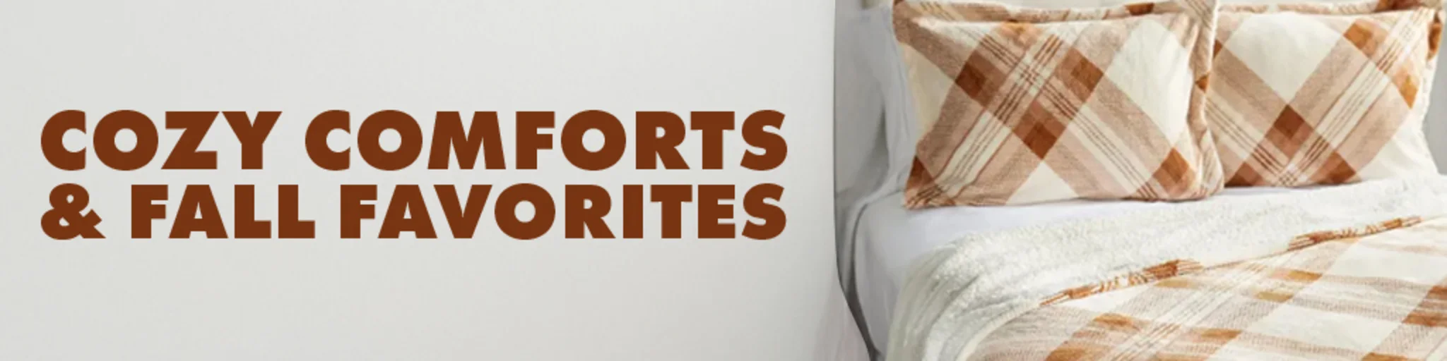 Cozy Comforts and Fall Favorites banner