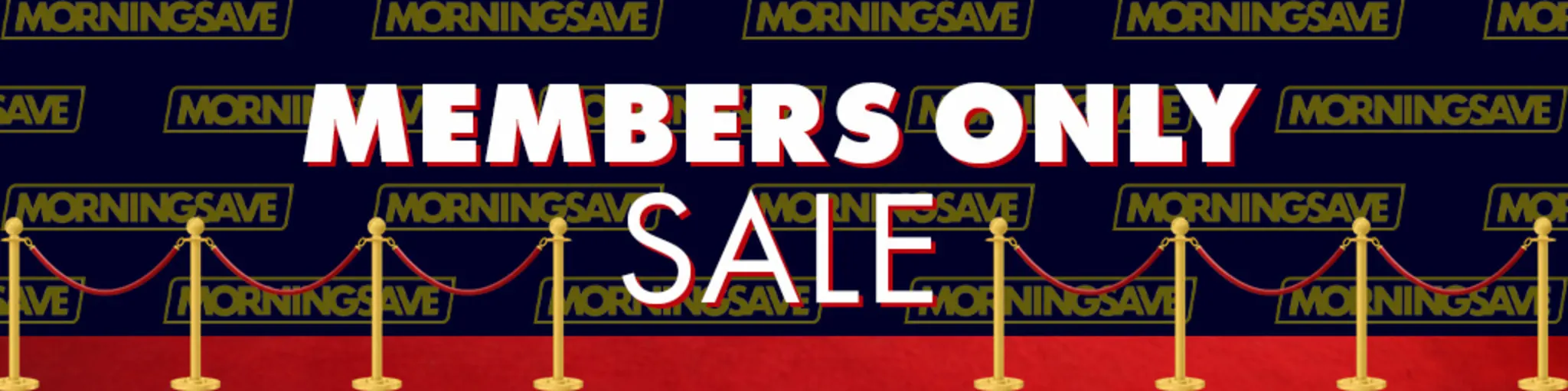 Members Only Sale banner