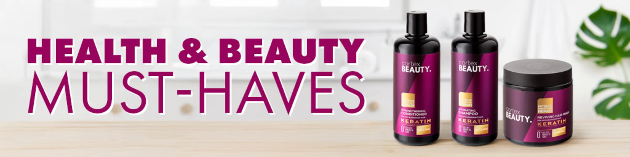 Health & Beauty Must-Haves banner