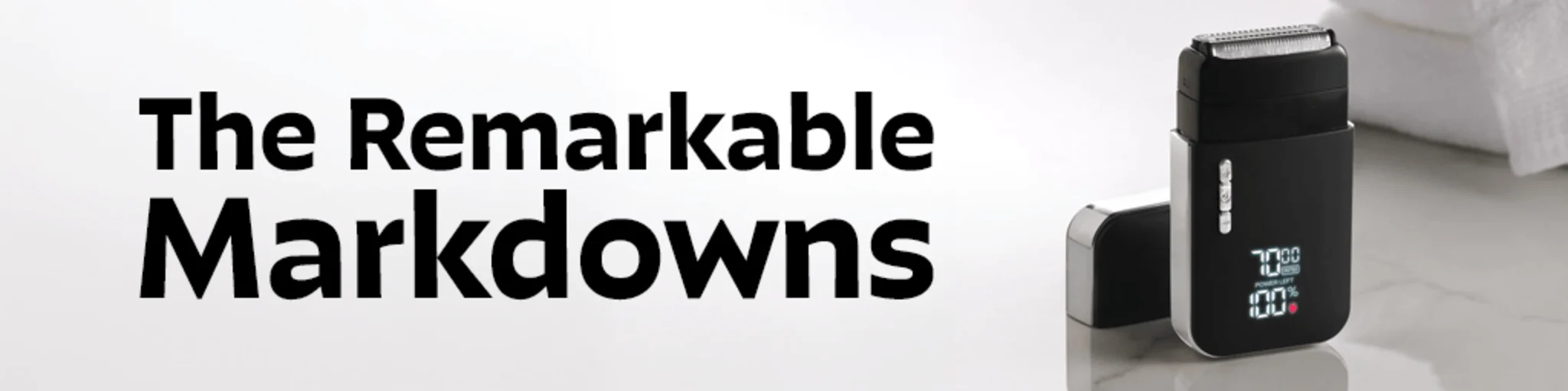 The Remarkable Markdowns banner