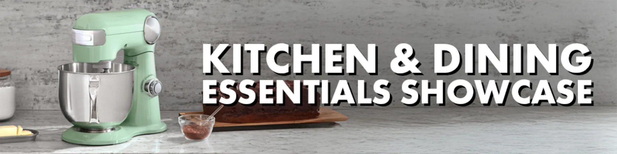 Kitchen & Dining Essentials Showcase banner