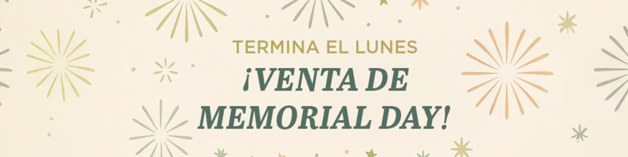 Venta de Memorial Day banner