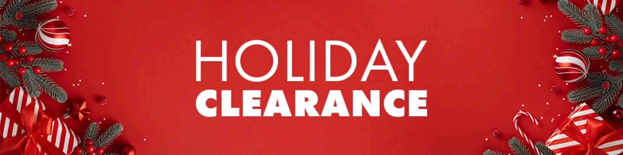 Holiday Clearance banner
