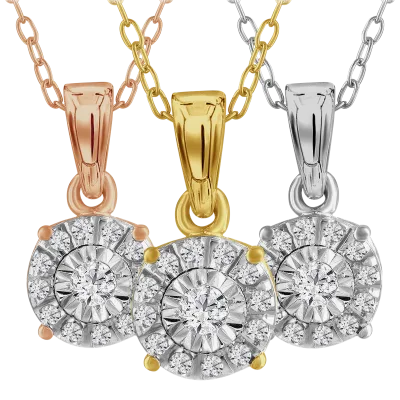 Diamond Muse 1/10 Carat TW Diamond Pendant Necklace