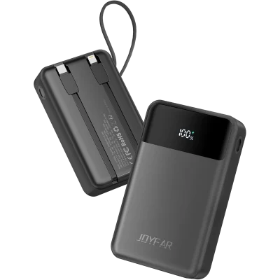 JOYFAR 30,000mAh Fast Charging Power Bank with Integrated Cable