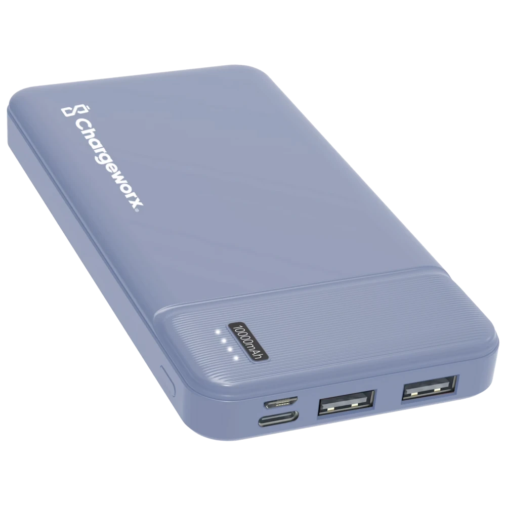 Chargeworx 10,000mAh Triple Output Power Bank