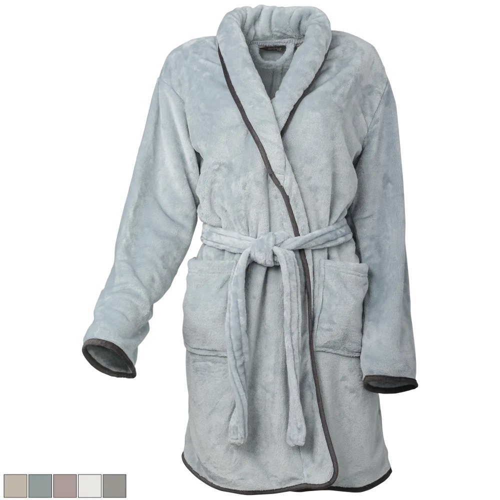 Ardour Pipe Hem Velvet Robes