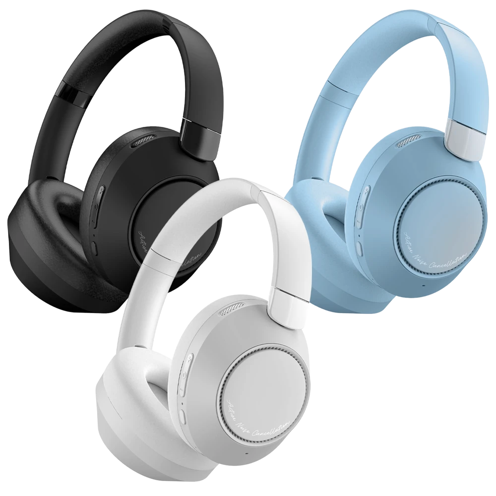 Brookstone Sonic Seclude Active Noise Cancelling Wireless Headphones