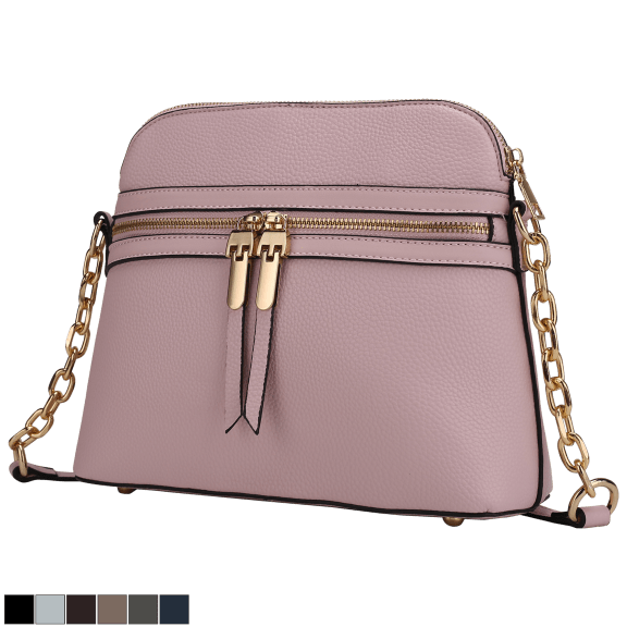 MKF Collection Kennedy Vegan Leather Womens Shoulder Handbag by Mia K, Pink