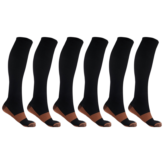 Copper-Infused Graduated Socks (6-Pairs) – Extreme Fit