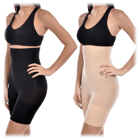 Body Beautiful High Waist Shaper with Targeted Front Panel Nude