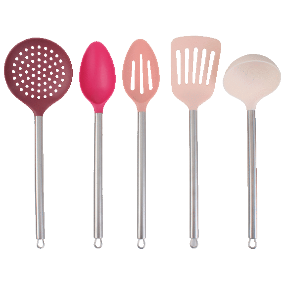 New Cook With Color 5 Piece Mini Utensil Set - 8 Inches Each - Free US  Shipping