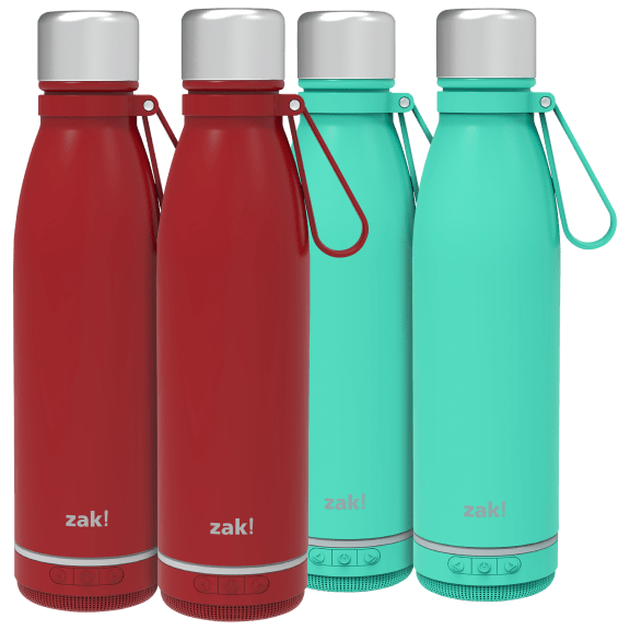  Zak Designs Zak! Play Bluetooth Smart Stainless Steel Water  Bottle Wireless Speaker, Reusable Stainless Steel Double-Wall Vacuum  Insulation with Rechargeable Battery : Home & Kitchen