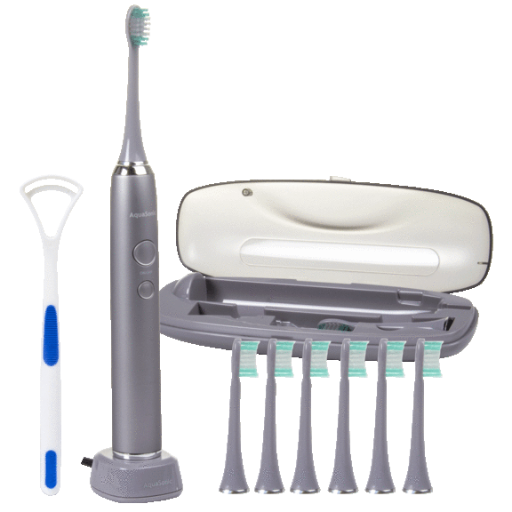 Aquasonic 12-Piece Limited Edition Ultra Whitening Toothbrush Set