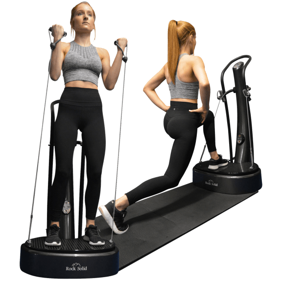 Rock Solid Fitness Whole Body Vibration Machine With Bonus Resistance Bands