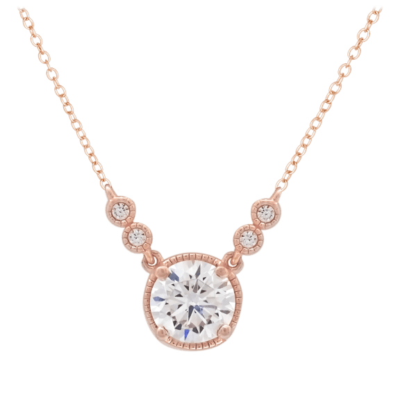 Savvy Cie 18K Yellow Gold Vermeil Diamond Necklace