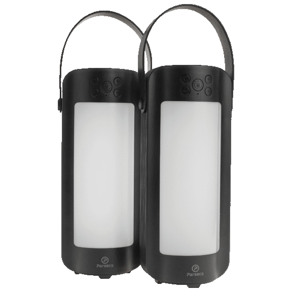 2-Pack: Parsecs Wireless LED Glow Lantern Bluetooth Speakers