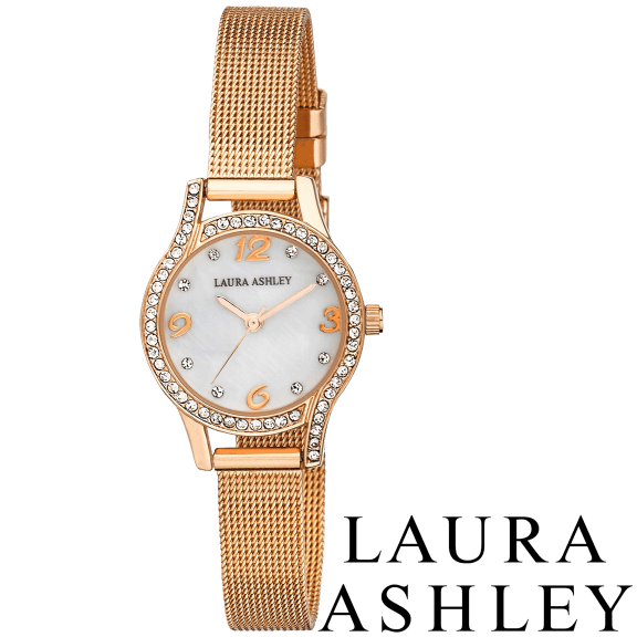 Laura ashley split mesh band sunray dial watch new arrivals