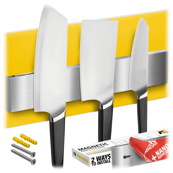 2-Pack: X-bet Magnetic Knife Holder with 12" Adhesive Tape