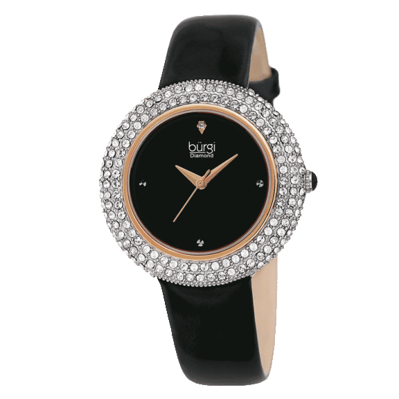 Burgi swarovski swirl store watch