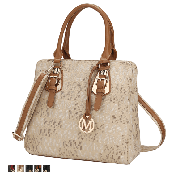 Buy Beatrice M Signature Multi Compartments-Zipper Crossbody Handbag Purse  by Mia K Farrow at