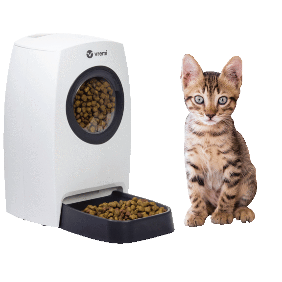 Vremi Programmable Automatic Pet Feeder with Voice Recording Feature