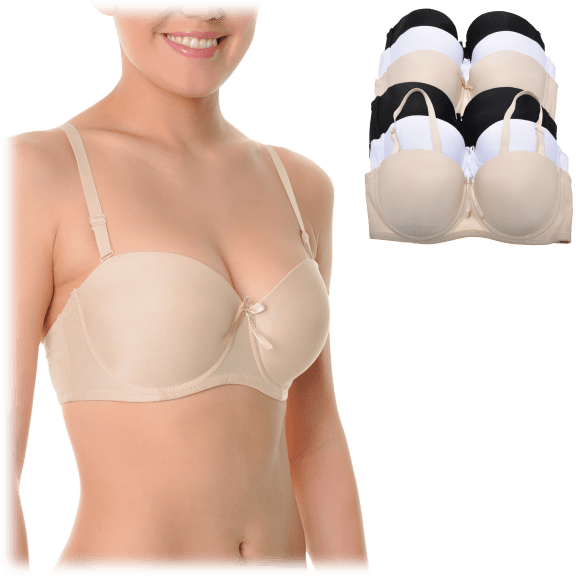 MorningSave: 3-Pack: Angelina Seamless Racerback Sports Bra with Adjustable  Straps