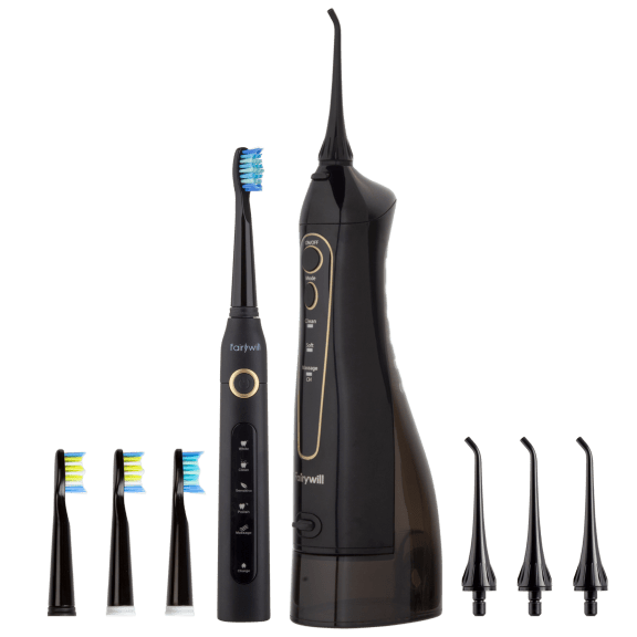 Fairywill Electric Toothbrush and Water Flosser Dental Care Set